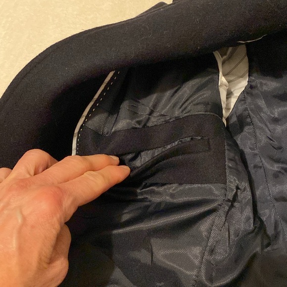 Like New Menβs Zara Wool Coat. Fabric Made In Italy. Sz. L - Picture 9 of 15